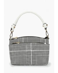 Серая кожаная сумка через плечо от Baggini