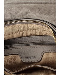 Серая кожаная сумка через плечо от Labbra