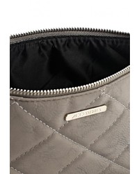 Серая кожаная сумка через плечо от Modis