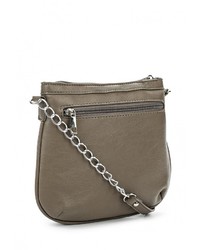 Серая кожаная сумка через плечо от Modis