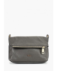 Серая кожаная сумка через плечо от Nardelli