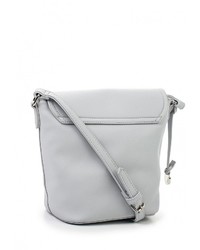 Серая кожаная сумка через плечо от Pola