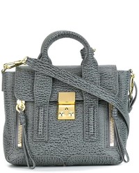 Женская серая кожаная сумка от 3.1 Phillip Lim