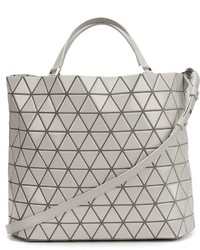 Женская серая кожаная сумка от Bao Bao Issey Miyake