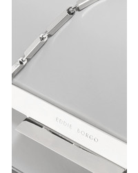 Женская серая кожаная сумка от Eddie Borgo