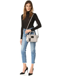 Женская серая кожаная сумка от Tumi