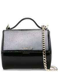 Женская серая кожаная сумка от Givenchy