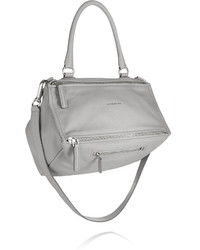 Женская серая кожаная сумка от Givenchy