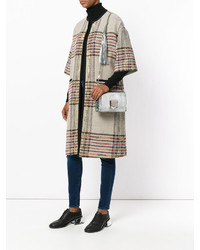 Женская серая кожаная сумка от Jimmy Choo