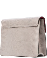 Женская серая кожаная сумка от Dolce & Gabbana