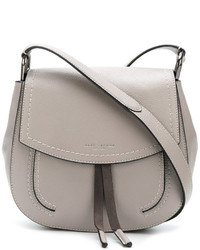 Женская серая кожаная сумка от Marc Jacobs