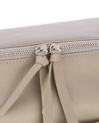 Женская серая кожаная сумка от Zanellato