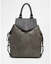 Женская серая кожаная сумка от Pauls Boutique
