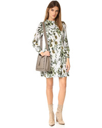 Женская серая кожаная сумка от Rebecca Minkoff