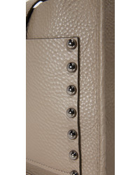 Женская серая кожаная сумка от Rebecca Minkoff