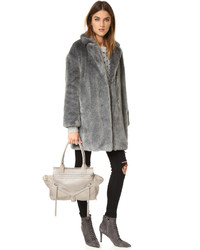 Женская серая кожаная сумка от Botkier