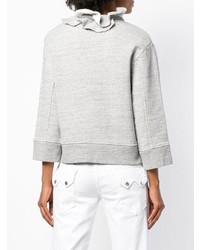 Женская серая кофта с коротким рукавом от Dsquared2