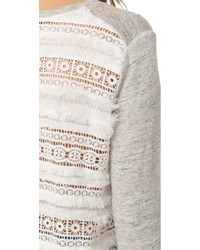 Серая кружевная блузка от Generation Love