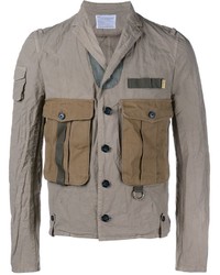 Мужская серая куртка в стиле милитари от Kolor