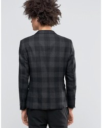 Мужская серая куртка в шотландскую клетку от Selected