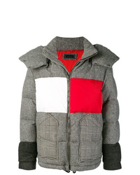 Мужская серая куртка-пуховик с принтом от Hilfiger Collection