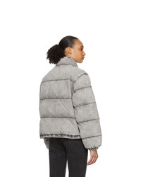 Женская серая куртка-пуховик от Alexander Wang