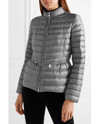 Женская серая куртка-пуховик от Moncler