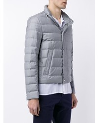 Мужская серая куртка-пуховик от Moncler Gamme Bleu