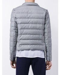 Мужская серая куртка-пуховик от Moncler Gamme Bleu