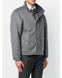 Мужская серая куртка-пуховик от Thom Browne