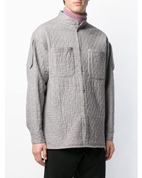 Мужская серая куртка-рубашка в шотландскую клетку от Vivienne Westwood
