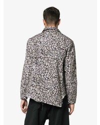 Мужская серая куртка-рубашка с принтом от Comme Des Garcons Homme Plus