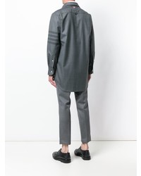 Мужская серая куртка-рубашка от Thom Browne