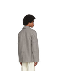 Мужская серая куртка-рубашка от Studio Nicholson