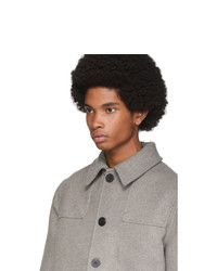 Мужская серая куртка-рубашка от Studio Nicholson