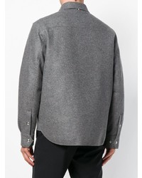 Мужская серая куртка-рубашка от Moncler