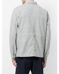 Мужская серая куртка-рубашка от Universal Works