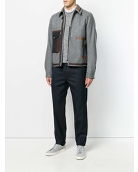 Мужская серая куртка-рубашка от Kolor