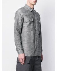 Мужская серая куртка-рубашка от Rick Owens
