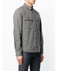 Мужская серая куртка-рубашка от A.P.C.