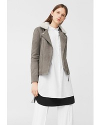Женская серая куртка от Mango