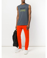 Мужская серая майка с принтом от Ron Dorff