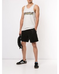 Мужская серая майка с принтом от Supreme