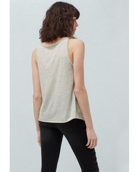 Женская серая майка от Mango