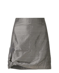 Серая мини-юбка от Giorgio Armani Vintage