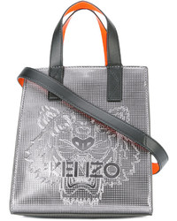 Серая нейлоновая большая сумка от Kenzo