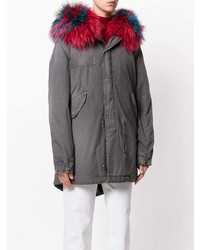 Женская серая парка от Mr & Mrs Italy