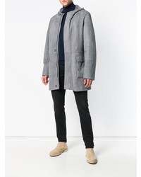 Мужская серая парка от Manzoni 24