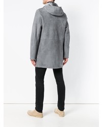 Мужская серая парка от Manzoni 24