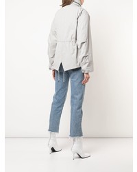 Женская серая парка от Yves Salomon